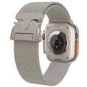 Apple Watch 44mm Zore KRD-25 Metal Hasır Kordon - 1