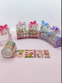 Fiyonk Çantalı Süslü Kız Şeffaf Desenli Bant - Pembe - 3
