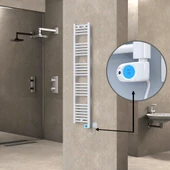 HAITI Elektrikli Havlupan 300x1500 Düz Beyaz (Musa Termostat) 600W - 1
