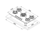 Franke Fhcr 905 4G Tc He Bk C Siyah Ocak - 4