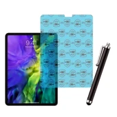 Apple iPad Pro 11 2018 Uyumlu A2013 A1934 Şeffaf Kılıf Cam Kalem Set thumbnail 2