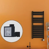 Bora Bora Elektrikli Havlupan 500x1200 Mat Siyah Ktx3 600 Watt - 1