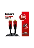 Qport Q-HDMI53 5 m 2.0V 4K Altın Uçlu HDMI Kablo - 1