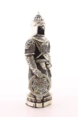 Zırhlı Cevşen Ayetli Asker Gümüş Biblo 3 Boyutlu Küçük Boy 24 cm-022 - 4