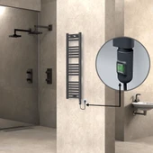 HAITI Elektrikli Havlupan 300x1100 Düz Antrasit (OnOff Düğmeli) 300W - 1