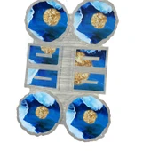 Epoksi  Silikon Kalıp Tırtıklı Kenar Ayaklı Magnet Kalıbı 7 CM  4 Lü thumbnail 6