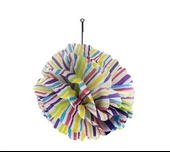 Pelur Kağıt Ponpon Çiçek Asma Süs 10 adet   Siyah thumbnail 1