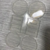 Epoksi  Silikon Kalıp Tırtıklı Kenar Ayaklı Magnet Kalıbı 7 CM  4 Lü thumbnail 4