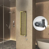 NAXOS Elektrikli Havlupan 500x1655 Altın  (Thesis Termostat) 600W - 1