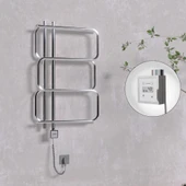 MATSU Elektrikli Havlupan 540x884  Krom (KTX3 Termostat) 200W Spiral Kablolu - 1