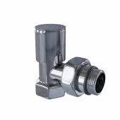Radyatör Vanası 12 Krom Köşe (Metal Volanlı) - 1