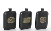 Paslanmaz Çelik Kabartmalı Tekli 6 Oz Matara - 1