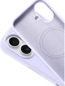 iPhone 16 MagSafe Yumuşak Silikon Kılıf – Lansman İçi Kadife Dokulu, Kablosuz Şarj Destekli Mavi - 2