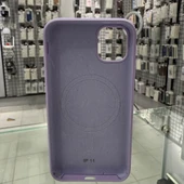 iPhone 11 MagSafe Yumuşak Silikon Kılıf – Lansman İçi Kadife Dokulu, Kablosuz Şarj Destekli Lila - 2