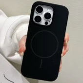 iPhone 15 Pro MagSafe Yumuşak Silikon Kılıf – Lansman İçi Kadife Dokulu, Kablosuz Şarj Destekli Rose - 5