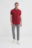 Cazador Erkek T-shirt Polo Yaka 4613 Bordo thumbnail 2