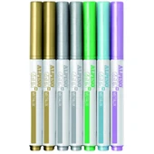 Alpino Crea Metalix Keçeli Metalik Kalem Seti 7'li Metalik Renkler | AR 134 - 2