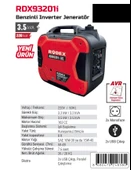 Rodex RDX93201İ Benzinli İnverter Jeneratör 3.5 kVA - 2