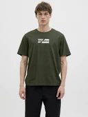 Jack Jones Corp Graphıc Regular Erkek Tişört 12268415 - 5