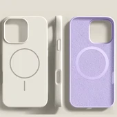 iPhone 16 Pro MagSafe Yumuşak Silikon Kılıf – Lansman İçi Kadife Dokulu, Kablosuz Şarj Destekli Rose Gold - 2