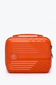 Elatae Exclusive Pro Polipropilen Kırılmaz 2'li Valiz Seti Büyük Boy ve Makyaj 2'li Set Turuncu 5239 thumbnail 4