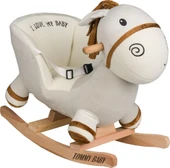 TommyBaby Egitici Peluş Sallanan At Ahsap Sallanan At - 4