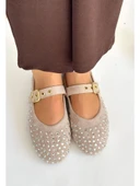 Papuçcity Dvmd 03140 Ortopedik Kadın Günlük Taşlı Babet - 6