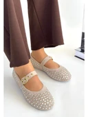 Papuçcity Dvmd 03140 Ortopedik Kadın Günlük Taşlı Babet - 8