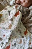 Çok Amaçlı 3 Katlı Müslin Bebek Örtüsü Puset Örtüsü 60x95 %100 Pamuk Yeni Doğan Hediye Unisex Desen - 4