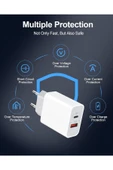 Samsung 25w Süper Hızlı Usb ve Type C Çift Girişli Şarj Adaptörü 25watt Turbo Adaptör - 3
