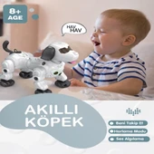 VaVardem Uzaktan Kumandalı Işıklı ve Sesli Akıllı Robot Köpek - Beyaz - 3