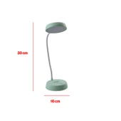 Şarjlı Akrobat 360° Masa Üstü Yeşil Renk Lamba 3 Kademe Dokunmatik Çalışma Okuma Işığı Soft Işık thumbnail 5