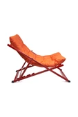 HASTUNÇ Minderli - Miralss Şezlong Seti Bahçe&balkon&teras&plaj Katlanır Set - 1 Şezlong 1sehpa - 2