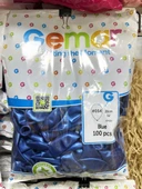 Gemar Parti Doğum Günü Organizasyon Balon - 28 Cm. - Ivory - Blue - 100 Adet thumbnail 1