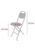 HASTUNÇ Black Hun Katlanır Portatif Mini Sandalye - 3