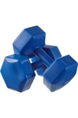 Dambılcım Mavi 3 KG x 2 Adet 6 KG Dambıl Seti 6 KG Dumbell Set - 1