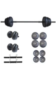 Mocca Style 35 Kg Halter Seti Dambıl Seti Ağırlık Ve Vücut Geliştirme Aleti 35 Kg Spor Dumbell Set - 3