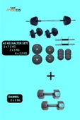 Mocca Style 45 Kg Halter Seti (2 X 3KG) Dambıl Seti Ağırlık Ve Vücut Geliştirme 51 Kg - 1