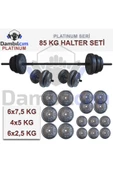 Dambılcım Platinum 85 KG Halter Seti 85 KG Dambıl Seti Ağırlık Seti Vücut Geliştirme Aleti - 2