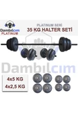 Dambılcım Platinum 35 KG Halter Seti 35 KG Dambıl Ağırlık Seti Vücut Geliştirme - 2