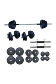 Mocca Style 65 Kg Ağırlık Seti 65 Kg Vücut Geliştirme Aleti Halter Seti - 2