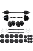 Dambılcım Mocca style 108 Kg Z-Barlı MEGASET Halter Seti Ve Dambıl Seti ,Ağırlık Seti, - 2