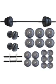 Dambılcım Halter Seti Dambıl Seti Ağırlık Ve Vücut Geliştirme Aleti 85 kg - 2