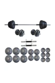 Mocca Style 85 kg Ağırlık Seti 85 kg Vücut Geliştirme Aleti Halter Seti - 1