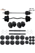 Dambılcım Mocca style 108 Kg Z-Barlı MEGASET Halter Seti Ve Dambıl Seti ,Ağırlık Seti, - 1