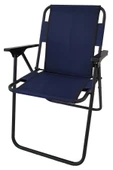 Bofigo Spor Kamp Sandalyesi Katlanır Sandalye Piknik Sandalyesi Plaj Sandalyesi Lacivert. Lacivert Tekli K thumbnail 2
