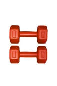 Dambılcım KIRMIZI 2 KG x 2 Adet Toplam 4 KG Dambıl Seti 4 KG Dumbell Set - 2
