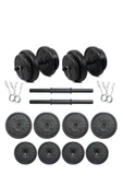 Dambılcım Mocca Style 32 Kg Ağırlık Seti Dambıl , Vücut Geliştirme Aleti ,Halter Seti (30 KG Plaka Ağırlığı) - 2