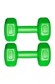 Mocca Style Dambıl Seti Yeşil 3 KG x 2 Adet 6 KG Dambıl Seti 6 KG Dumbell Set Yeşil Vinyl 6 Kg - 2