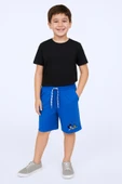 ERKEK ÇOCUK ŞORT CEPLİ DÜZ RENK BASKILI RAHAT KALIP E34 - 5